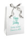 Your Message Mini White Tote Favor Bag Image 3 of 4